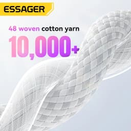 Essager 60W USB Type C to Type C Cable For iphone 16 15 14 Pro Xiaomi Huawei Fast Charging USB C Cable For Samsung Fast Cable