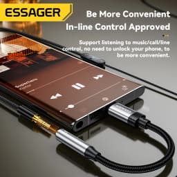 Essager Type C To 3.5mm Jack AUX Cable for iPhone 15 Samsung MacBook Lighting to 3.5mm Headphone Audio Adapter for iPhone 14 13