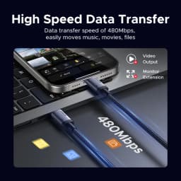 UGREEN USB C Cable PD60W Fast Charge Cable for iPhone 17 16 15 Samsung S25 S24 iPad MacBook Air Xiaomi Fast charging Data Cable