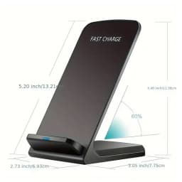30W Fast Wireless Charger Stand Pad for iPhone 17-11/XR, Samsung Galaxy S25/S26/S21/S20, Xiaomi, Huawei & All Qi-enabled Phones