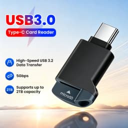 Type C 3.0 to TF Card Mini Reader External Storage Memory Card Adapter Suitable for IPhone15 16 17 Samsung 3.0 2.0 TF Cardreader