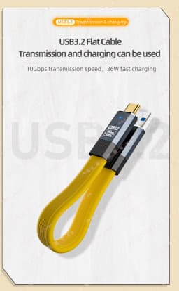 McGiLLon USB3.2 10Gbps Type C Cable USB A to Type-C 3.2 Cable Data Transfer USB C SSD Hard Disk Cable 3A 36W QC3.0 Fast Charging