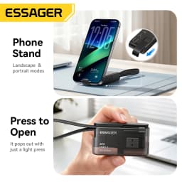 Essager Multifunctional Travel Box 60W USB C To Type C Micro Lightning Cable Set Fast Charging For IPhone Xiaomi Storage Box Pin