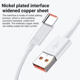 66W 6A Super Fast Charger For Huawei Mate 40 50 60 P50 P60 Nova 12i 13i Pro HONOR 200 Lite X8 X9 Type C USB Quick Charging Cable