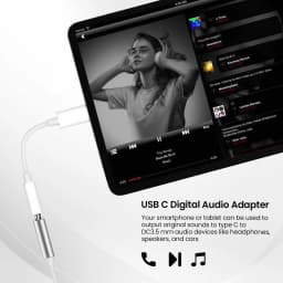 Type-C to 3.5mm Audio Adapter, USB-C Converter, Suitable for Various 3.5mm Interface Headphone Adapters IPhone17 Plus Xiaomi