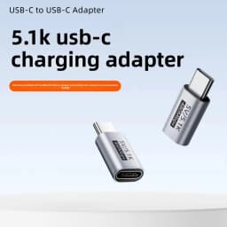5.1K Resistor USB C Male to Female Adapter 5V Type C Charging Converter for Shaver Trimmer Headphone Fan Electric Screwdriver