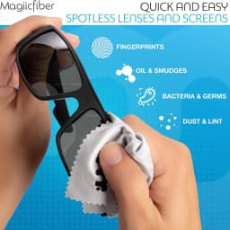 MagiicFiber Microfiber Cleaning Cloth, High-density Stripe-free Wipes, Soft and Efficient Premium Screen Cleaning Cloth
