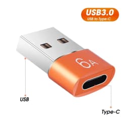 NNBILI 6A USB To Type C OTG Adapter 120W USB-C Male To Type-c Female Charger Converter for Macbook Samsung Data Transfer Adapter