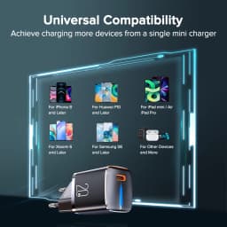 QOOVI GaN 20W Usb Type C Charger Mini Quick Charge Wall Adapter Fast Charging Charger For iPhone 16 14 Pro Max 11 X 8 Plus iPad