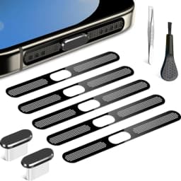 USB C Dust Plug Set Phone Speaker Dust Cover and Anti Dust Cover Protector Cap for iPhone 17 iPhone 16 Pro Max iPhone 15 Pro Max