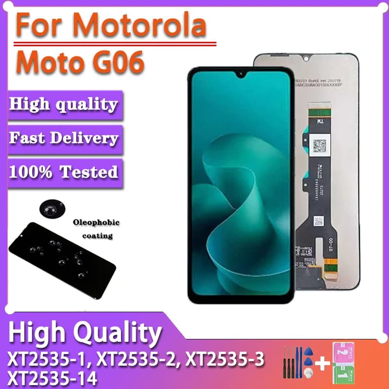 6.88" IPS For Motorola Moto G06 LCD Display Touch Screen Digitizer Assembly XT2535-1 XT2535-2 XT2535-3 XT2535-14 Display