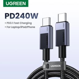 UGREEN PD 240W USB C to USB C Cable PD3.1 Fast Charge for MacBook Laptop iPhone 17 16 iPad Samsung S25 S24 5A PD Charging Cable