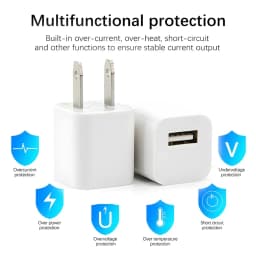 1-5Pcs USB Wall Charger Adapter Fast Charging For iPhone 14 13 12 11 Pro Max XR XS X 8 7 6 Plus Travel Adapter US Plug