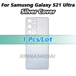 NEW For Samsung Galaxy S21Ultra SM-G998B SM-G998U Battery Back Cover Housing Panel With Camera Glass