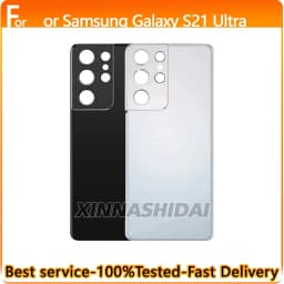NEW For Samsung Galaxy S21Ultra SM-G998B SM-G998U Battery Back Cover Housing Panel With Camera Glass