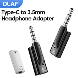 Type C to 3.5mm Headphone Adapter Type C Female to 3.5mm Jack Male Audio Adapter For iPhone 16 17 Samsung Type C 3.5mm Adapter