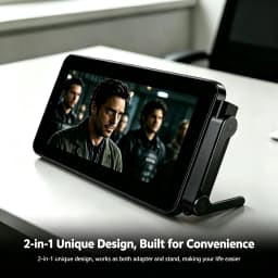 USB Type C Flat Charger Charging Cable C Kick Cable Stand With Invisible Support Foldable Phone Holder 240W Charge Wire Bracket
