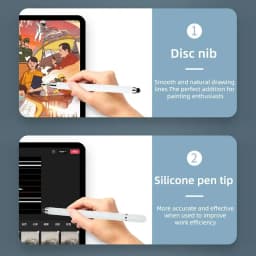 1-3PCS Smart Tablet Phone Universal 2 in 1 Capacitive Stylus Pen Drawing Pens for iPhone/Android All Capacitive Touch Screens