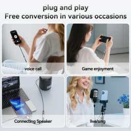 SUNKANDI USB Type C to 3.5mm Female Headphone Jack Adapter, USB C to Aux Audio Dongle Cable Cord for iPad, Samsung, MacBook