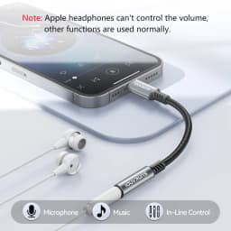 SUNKANDI USB Type C to 3.5mm Female Headphone Jack Adapter, USB C to Aux Audio Dongle Cable Cord for iPad, Samsung, MacBook