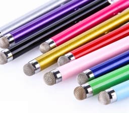10Pcs/Set Mesh Fiber Capacitive Stylus Pen Metal Touch Screen Pens for All Capacitive screen Smart Phone Tablet Drop Shipping