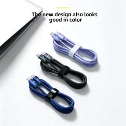 NNBILI 10Pcs 120W USB Type C to Type C Color Cable For iPhone 15 16 17 Fast Charging For Huawei Xiaomi Samsung Type C Data Cable