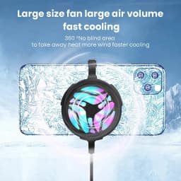 2026NEW EST USB Air-cooled Mobile Phones Radiator Back Clip General Charging Small Fan Gift Suitable for All Mobile Phones