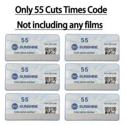 SUNSHINE Original Cut QR Code Sunshine Intelligent Film Cutting Machine Recharge Cut Times For SS-890C Pro Max 890C Mini RL-870