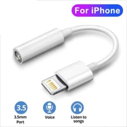 1/2/3/4/5/6PCS For Lighting Headphone Adapter for IPhone 12Mini SE 2020 XS XR X 8 7 + IOS To 3.5 Mm Jack AUX Audio Cable