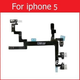 Genuine Mute&Volume&Power Flex Cable for iPhone 4 4S 5 5S 5C SE Volume &power switch on/off button flex ribbon replacement parts