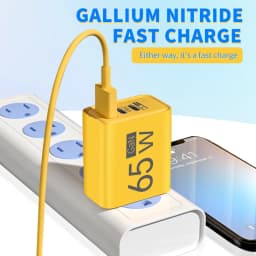 65W GaN USB C Charger Type C Fast Charge Charger Power Adapter For iPhone Samsung Xiaomi Huawei QC3.0 EU/US/KR Plug Wall Charger