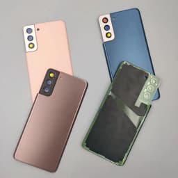 A+ Back Glass Battery Cover For Samsung Galaxy S21 Plus S21+ 5G SM-G996B Rear Door Housing Case Repair Replacement Parts & Glue