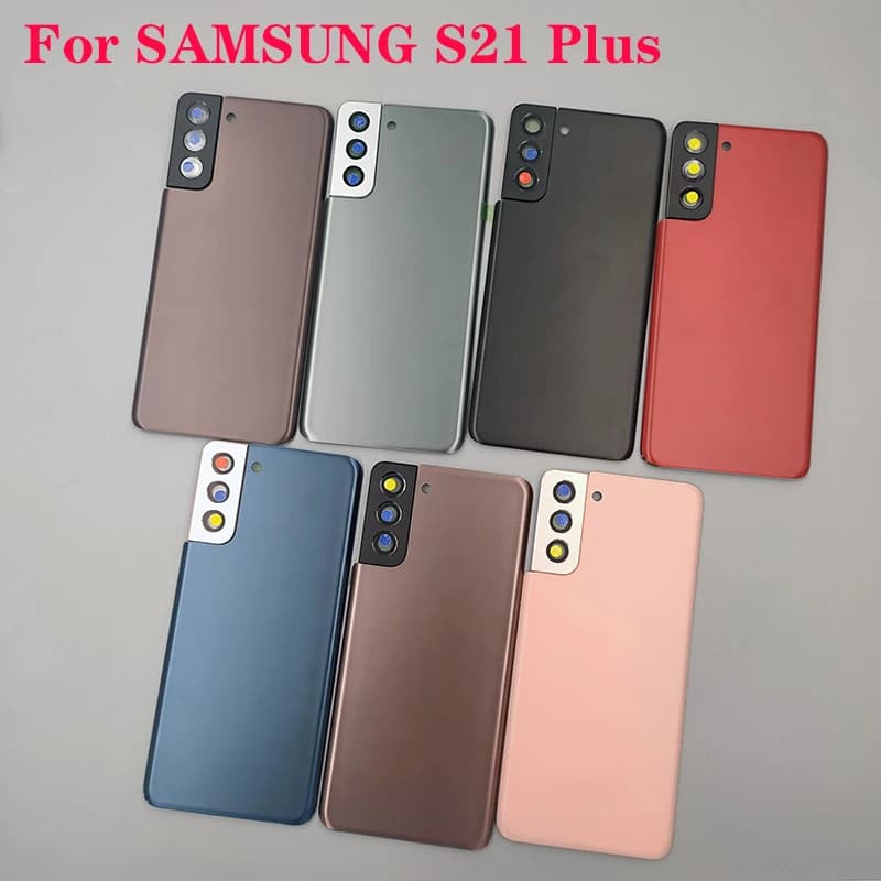 A+ Back Glass Battery Cover For Samsung Galaxy S21 Plus S21+ 5G SM-G996B Rear Door Housing Case Repair Replacement Parts & Glue