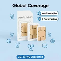 Europe 4G LTE Global PTT Walkie Talkie SIM Card – No Contract 1GB/360 Days 3-in-1 SIM for PTT Radios K500 ETC