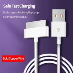 30 Pin USB Cable Charge Fast Charging for iPhone 4S 4 3GS 3G iPad 1 2 3 iPod Nano ITouch 30 Pin Charger Adapter Data Sync Cord