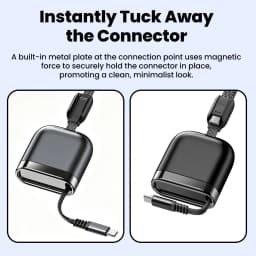 240W USB C to USB C Super Charging Retractable Cable Portable Type C Fast Charge Data Cable for Iphone 17 16 Samsung Huawei