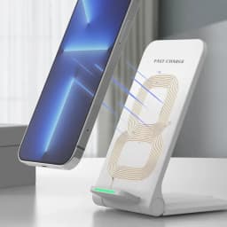 Wireless Fast Charger For IPhone17 16 15 14 13 12 ProMax11 Stand Fast Charging Charger for Samsung Note 20/10 S24 Ultra Foldable
