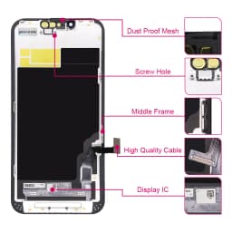 INCELL For iPhone X XR XS Max Incell For 11 12 13 Pro Max 13 Mini 14 Plus 15 LCD Display Screen With 3D Touch Digitizer Assembly