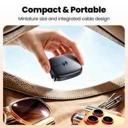 Toocki 100W Type C Retractable Cable Support SFC 3.0 Fast Charger Mini Size USB C TPE Cable For Samsung Galaxy S26 iPhone 16 17