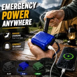 Portable Hand-Cranked Emergency Charger Manual Dynamo Power Generator USB Output Mini Survival Power Supply For Camping Hiking