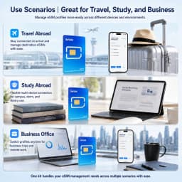 9eSIM V0 Physical ESIM Card with Reader, 15 Profiles, Unlimited Downloads