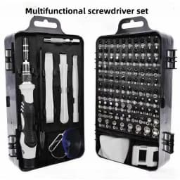 Best-selling screwdriver kit - 115-piece set of heads, tool set, multi-functional screwdriver, precision screwdriver set
