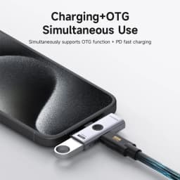 Hagibis Dual USB C Adapter 1 in 2 Out Splitter with 100W Charging Port USB C to Headphone OTG Converter for iPad iPhone Macbook