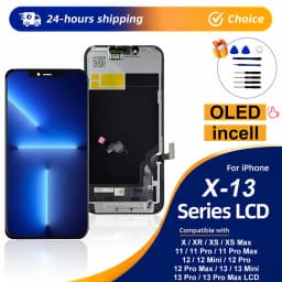 OLED For iPhone X XR XS Max LCD Incell For iPhone 11 12 13 Pro Max 13 Mini 14 OLED LCD Display Screen Digitizer Assembly Repair
