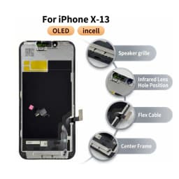 OLED For iPhone X XR XS Max LCD Incell For iPhone 11 12 13 Pro Max 13 Mini 14 OLED LCD Display Screen Digitizer Assembly Repair