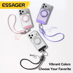 Essager 60W USB Type C Lanyard Charging Cable Short Cable For Samsung S25 S24 Xiaomi iPhone 17 16 15 Pro Type C To Type C Cable