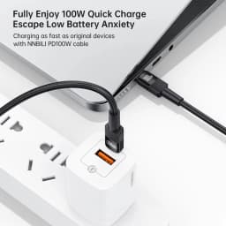 NNBILI 100W Type C to USB C Cable PD 3.0 Quick Charge 4.0 Fast Charging Type C to Type C for iPhone 17 16 Macbook Samsung Xiaomi