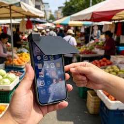 Mobile Phone Sunshade Enhances Screen Visibility in Strong Light. Reduce Sunlight Reflection, Mobile Phone Accessories