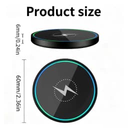New Version Mini Wireless Charger Stand, Portable Fast Charging Dock Compatible with IPhone17, Samsung S26-21 Xiaomi Smartphones