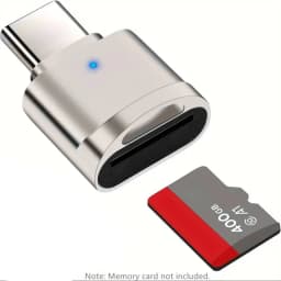 Type C OTG To TF Adapter Micro-SD Memory Card Reader Compatible with Laptops, Tablets, and Smartphones , with chain port